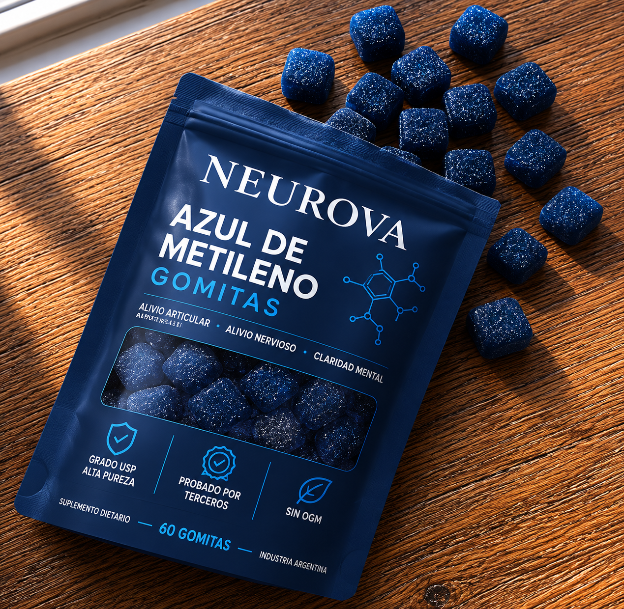 Gomitas para el alivio articular, nervioso y enfoque mental