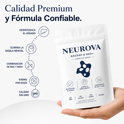Complejo Detox Hepático | N-Acetilcisteína 600 + NAD+