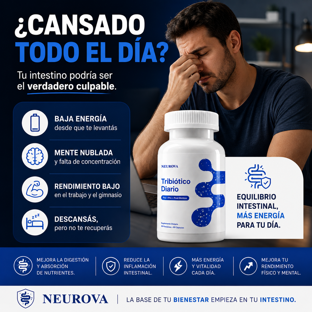 Tribiótico | Cuida tu intestino, tu peso y tu energía